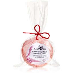 Soaphoria Romantic Rose Fizzy Bath Bomb Anti-Stress Bath Bomb with regenerative effect 85 g