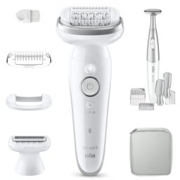 Braun Silk-épil 9 9-241 epilator with fully flexible head for wet or dry shaving 1 pc