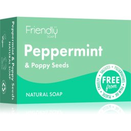 Friendly Soap Natural Soap Peppermint & Poppy Seeds Natural Soap 95 g