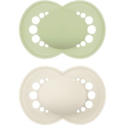 MAM Original 16m+ dummy Green/ Beige 2 pc