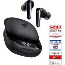 SOUNDCORE S-CORE A3954G11 - Headphones, In-Ear, Bluetooth, Liberty 4 Pro, matt black