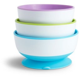 Munchkin Stay Put bowl with suction cup 6 m+ 3 pc
