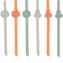 Chicco Straws Cannucce silicone straw 12m+ 6 pc
