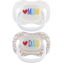 Canpol babies MUM&DAD dummy 0-6 m 2 pc