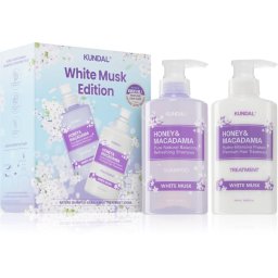 KUNDAL Honey & Macadamia White Musk Gift Set for hair