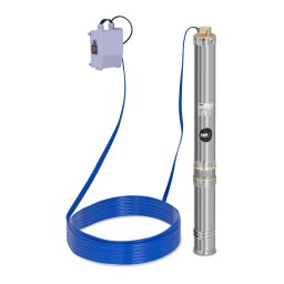 Submersible Pump - 95 mm / 3,75'' - 4800 l/h - 750 W - 20 m cable - 91 m lift - stainless steel