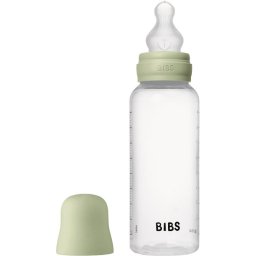 BIBS Anti-Colic Baby Bottle Silicone anti-colic bottle with silicone teat Sage 270 ml