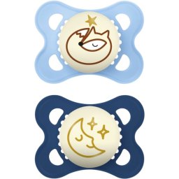 MAM Original Night 0m+ dummy Blue 2 pc