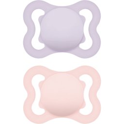 MAM Supreme 0m+ dummy Purple/ Pink 2 pc