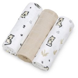 T-TOMI TETRA Cloth Diapers HIGH QUALITY cloth nappies Tigers70x70 cm 3 pc