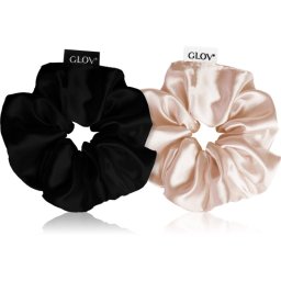 GLOV Scrunchies S Hair Elastics Sparkling Wine/Black 2 pc