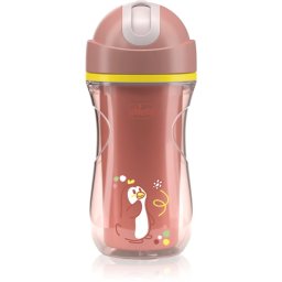 Chicco Sport Cup 14m+ Cup with straw Pink 266 ml
