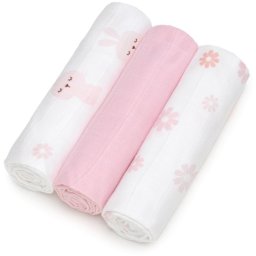 T-TOMI TETRA Cloth Diapers HIGH QUALITY cloth nappies Bunnies 70x70 cm 3 pc