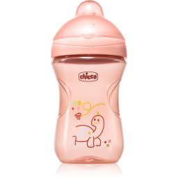 Chicco Advanced Cup 12m+ training cup with straw Pink 266 ml