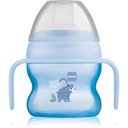 MAM Starter Cup training cup with handles Blue 150 ml