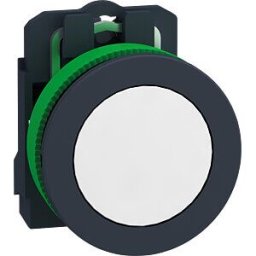 SCHNEIDER ELECTRIC XB5FVM1 - Indicator lights, complete, flush, plastic, white, 30mm, 230V, I