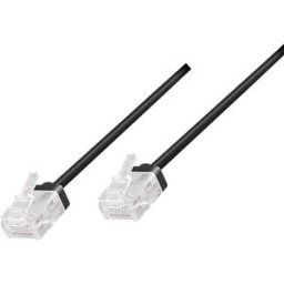 LOGILINK CQ3003U - RJ45 cable Cat.6a U/UTP slim 0.15 m black