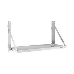 Wall Shelf - foldable - bar design - 80 x 30 cm - 40 kg - stainless steel