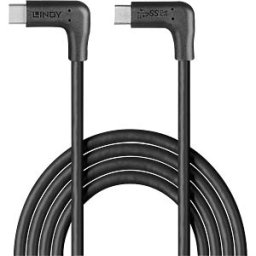 LINDY 32024 - USB 10 Gbit/s cable, C connector to C connector, 2x 90° angled,