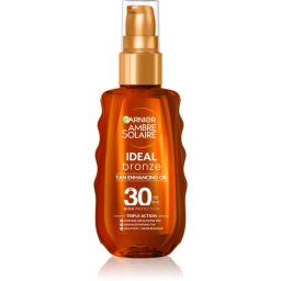 Garnier Ambre Solaire Ideal Bronze nourishing sunscreen oil SPF 30 150 ml