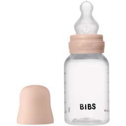 BIBS Anti-Colic Baby Bottle Silicone anti-colic bottle with silicone teat Blush 150 ml