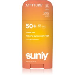 Attitude Sunly Tropical Coco Mineral Protection Face and Body Cream in a stick SPF 50+ 60 g