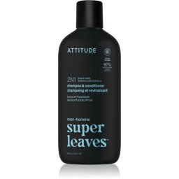Attitude Super Leaves Men's Shampoo and Conditioner 2-in-1 Shampoo And Conditioner 2 In 1 M Eucalyptus & Sage 415 ml