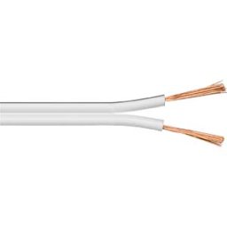 GOOBAY 67748 - Loudspeaker cable 2x1.5 mm² , 25 m white CCA
