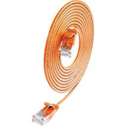 SLIM LUU1.0OR - Patch cable, Cat.6a, U/UTP, SLIM, 1 m, orange