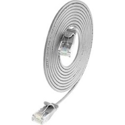 SLIM LUU0.5 - Patch cable, Cat.6a, U/UTP, SLIM, 0.5 m, grey