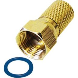 MAXTRACK MATR FFZL0IDGL - Twist-on F connector for Ø 7.4-mm aerial cables