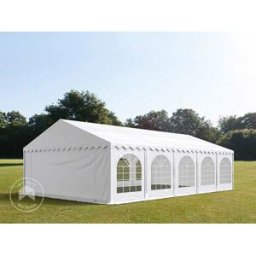 TOOLPORT 6x10m Marquee / Party tent w. ground frame, PVC 750, white - (7304)