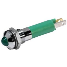 CML TECHNOLOGIES LED 1904-24GN - LED signal light, 5 mm, green, 24 V, outdoor refl., Ø8 mm, 32 mc