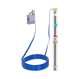 Submersible Pump - 95 mm / 3.75" - 13 800 l/h - 2200 W - 20 m cable - 76,4 m lift - stainless steel