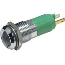 CML TECHNOLOGIES 192A0255 - LED signal light, green - ultra-bright, 12 VAC/VDC, Ø14 mm, 1250