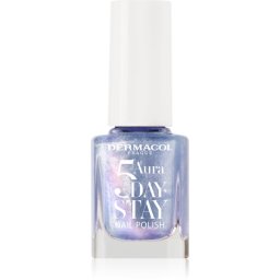 Dermacol 5 Day Stay Aura Longlasting Nail Polish with pearl shine shade 71 Ocean Mist 11 ml