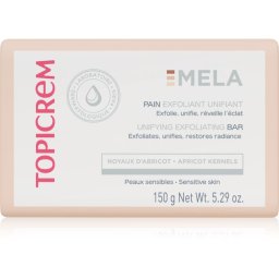 Topicrem MELA Unifying Exfoliating Bar Cleansing Soap with an exfoliating effect for face and body 150 g