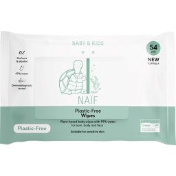Naif Baby & Kids Plastic Free Wipes Wet Wipes for children from birth 54 pc