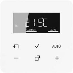 JUNG JG BTCD1791WW - Bluetooth room thermostat, alpine white
