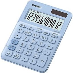 MS20UC-LB - Casio desk calculator big, solar, light blue