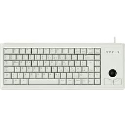 CHERRY G84-4400LUBUS-0 - Keyboard, USB, light grey, compact, trackball, US