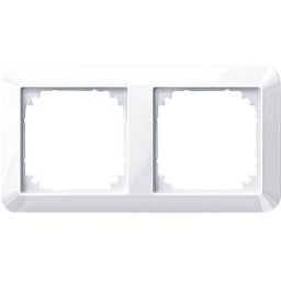 MERTEN EL 1M 389225 - 1-M frame — 2-gang, active white, glossy