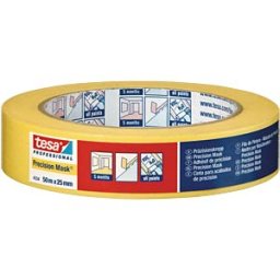 TESA 4334GE-25 - tesa® precision masking tape, yellow, 25 mm