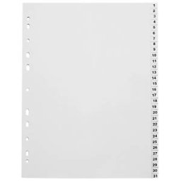 DURABLE KREG A4 1-31 - Plastic dividers A4 (1 - 31)