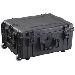 PLASTICA PANARO MAX 540H245S-TR - water- and dustproof trolly-plastic suitcase black,