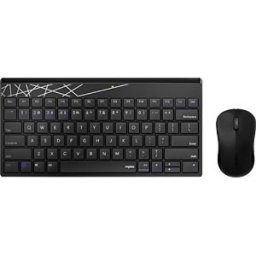 RAPOO 8000M SW - Keyboard/mouse combination, Bluetooth/wireless, black, German la