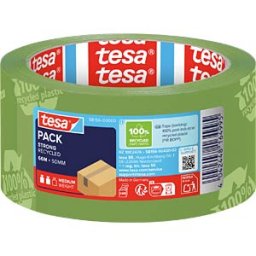 TESA 58156 - TESAPACK Eco & Strong, 66 m x 50 mm, green, printed