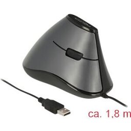 DELOCK 12527 - Mouse, wired, vertical, right handers