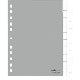 DURABLE KREG A4 BL 1-10 - Plastic dividers, A4, blank (x10)