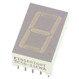 KINGBRIGHT SA 56-11 BL - 7-segment display, blue, 14.2 mm, according to anode